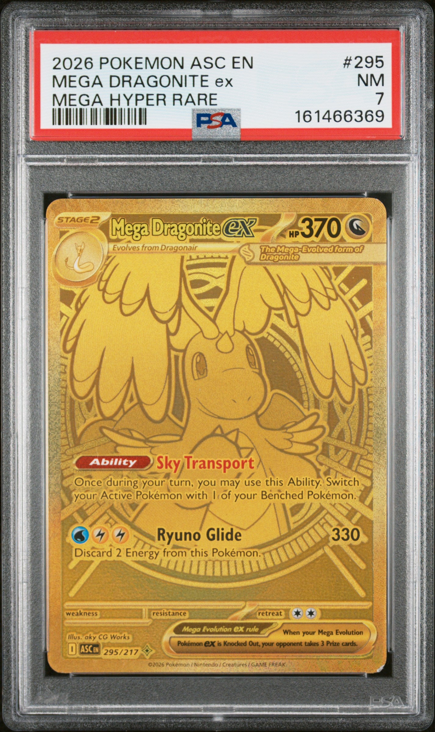 PSA 7 - Mega Dragonite ex 295/217 SIR ME Ascended Heroes x369 - Pokemon