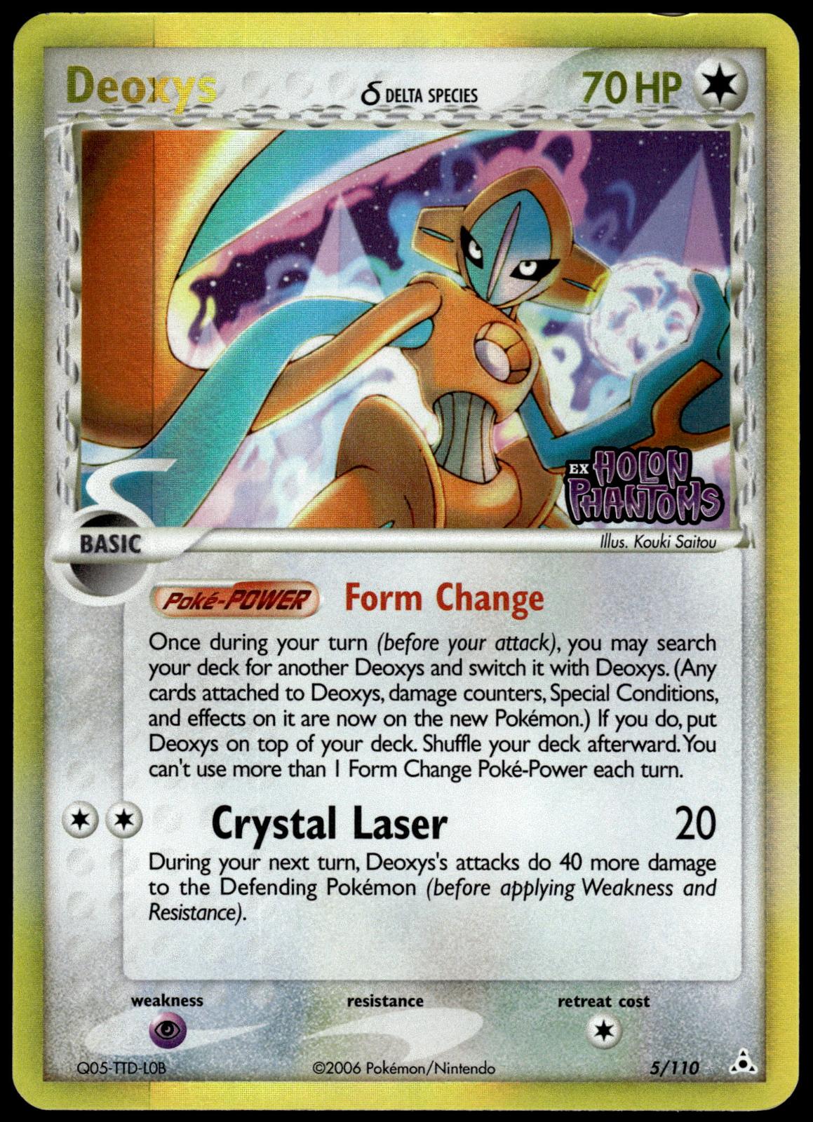 Deoxys Reverse Holo 5/110 Holon Phantoms Pokemon [JEC] [PL]
