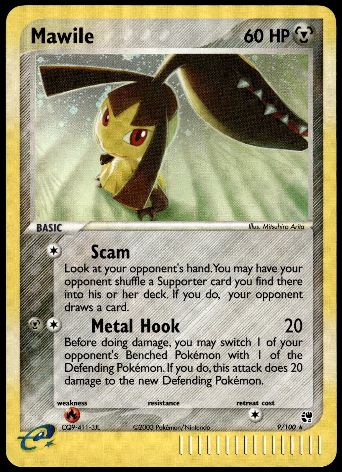 Mawile Holo 9/100 Sandstorm Pokemon [JEC] [NM]