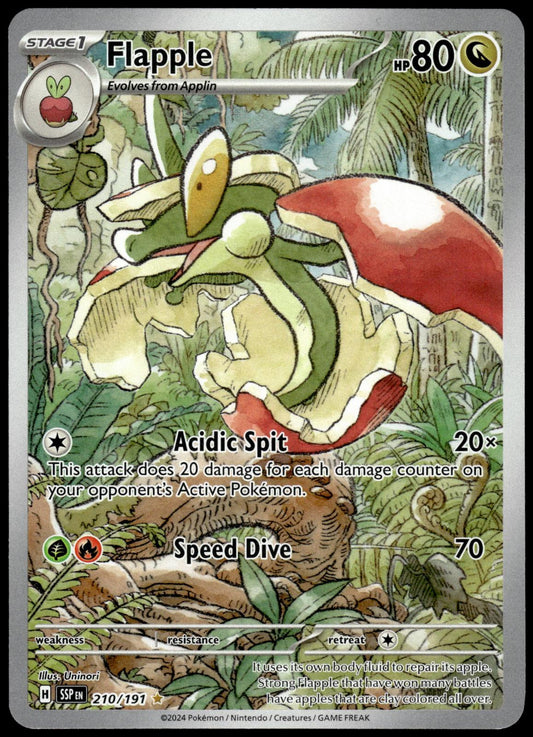 Flapple 210/191 IR SV Surging Sparks Pokemon [NM] (1)
