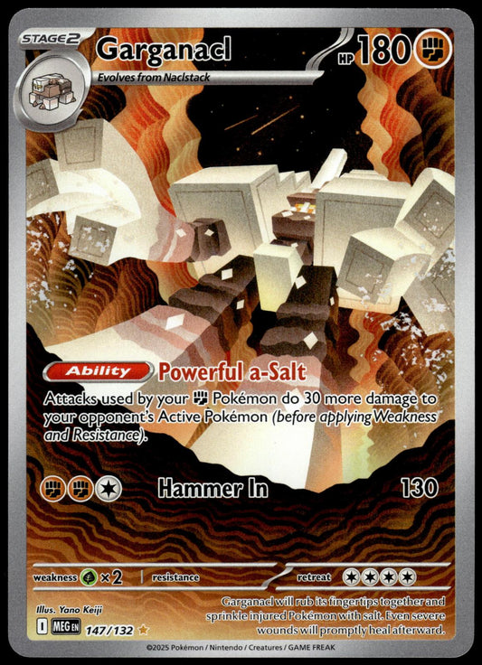 Garganacl 147/132 IR MEG Mega Evolution Pokemon [NM] (1)
