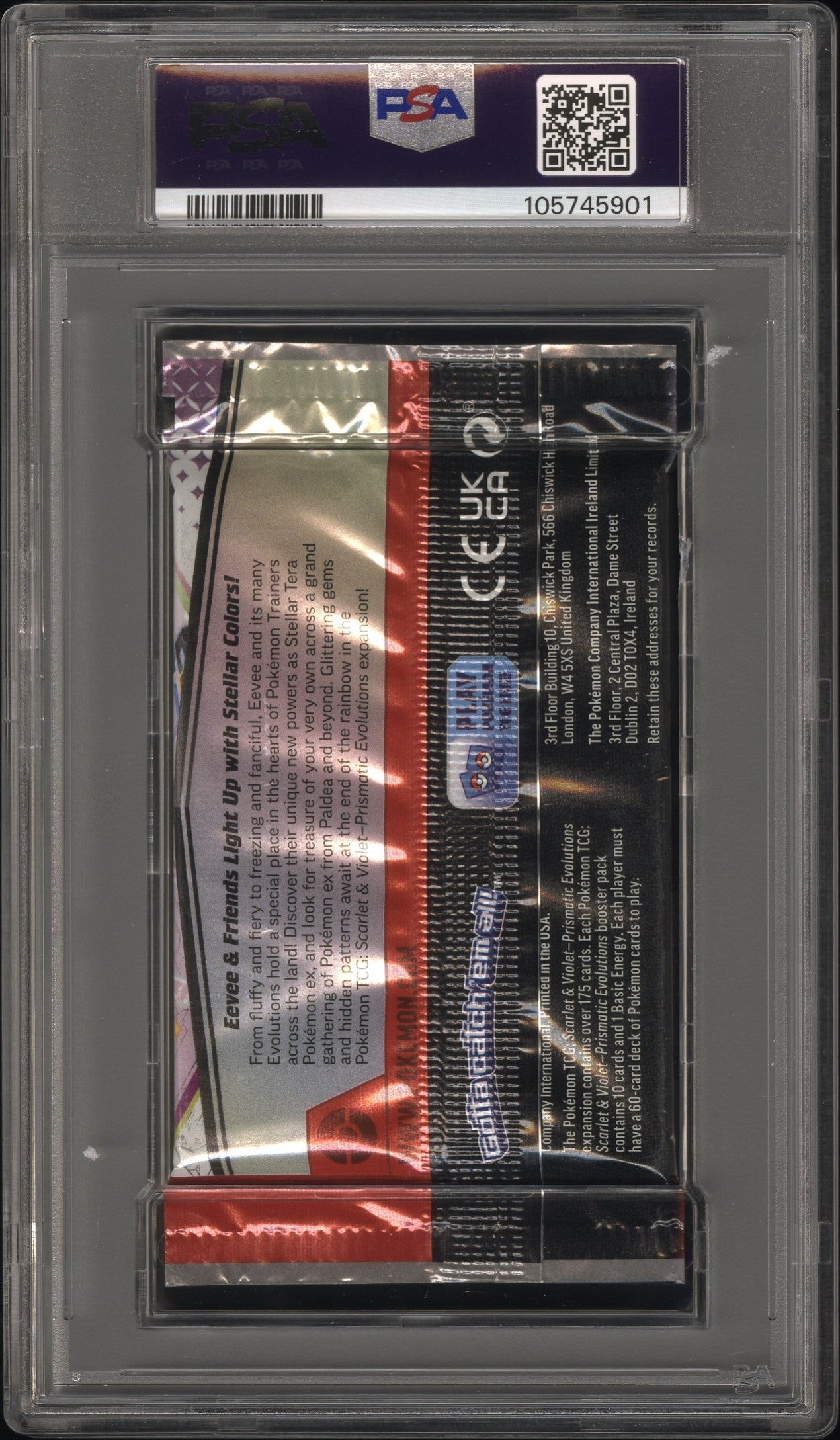 PSA 9 - Prismatic Evolutions (Umbreon Espeon) Foil Pack - Pokemon