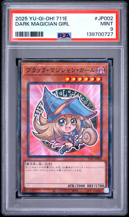 PSA 9 - Dark Magician Girl 711E-JP002 x727 - Yu-Gi-Oh!