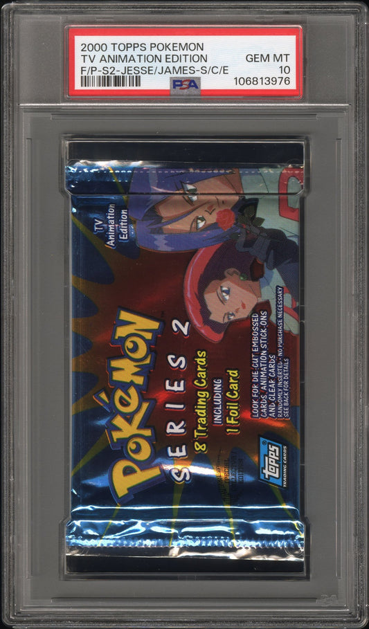 PSA 10 - TOPPS TV Animation Edition Series 2 (Team Rocket) Foil Pack - Pokemon