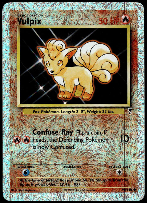 Vulpix Reverse Holo 98/110 WOTC Legendary Collection Pokemon [JEC] [PL]