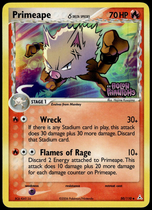 Primeape Reverse Holo 50/110 Holon Phantoms Pokemon [JEC] [NM]