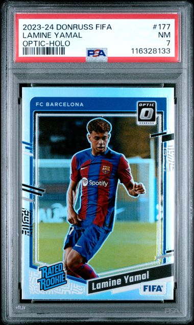 PSA 7 - Lamine Yamal Donruss Optic Holo #177 - Football