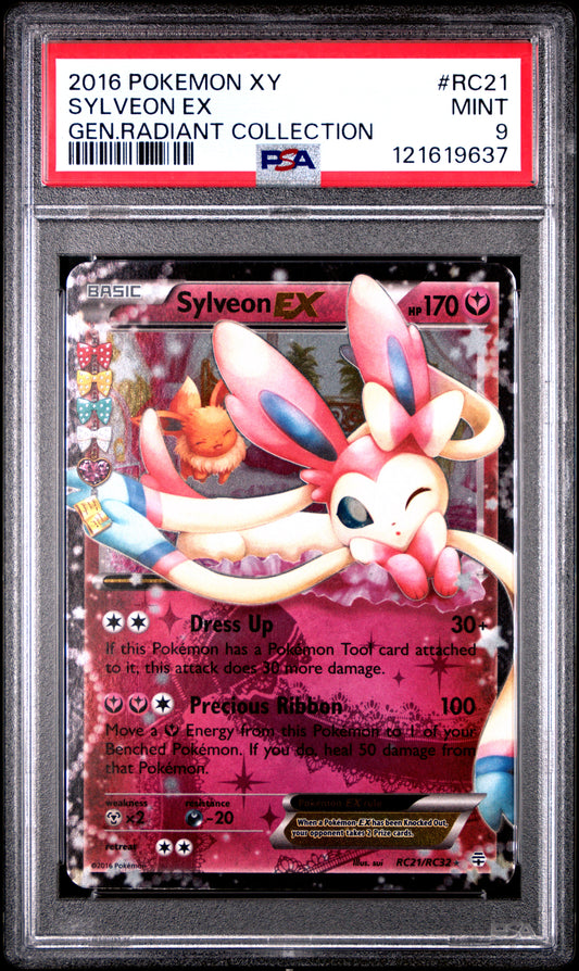 PSA 9 - Sylveon EX RC21/RC32 XY Generations Radiant Collection - Pokemon