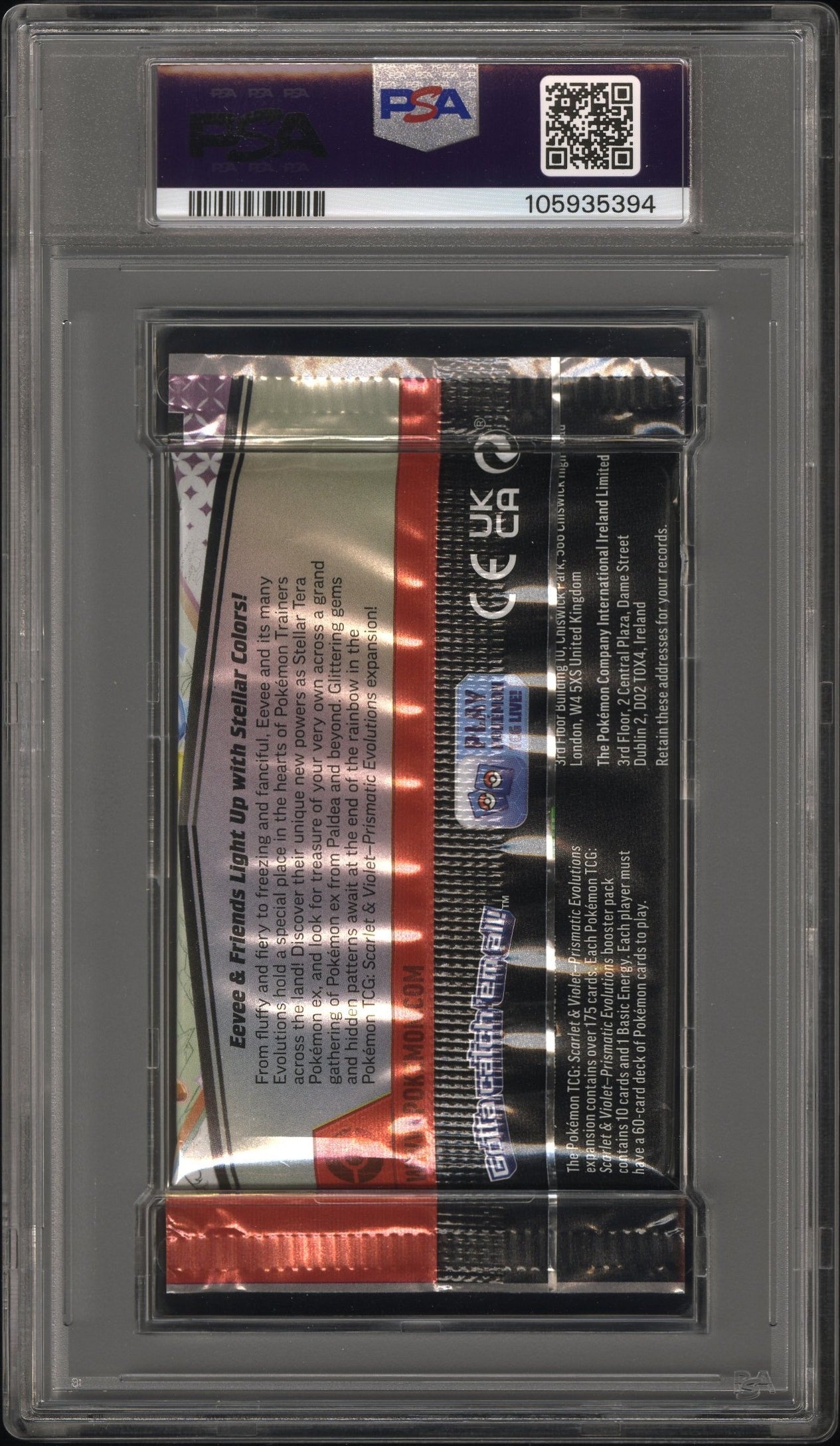 PSA 10 - Prismatic Evolutions (Glaceon Leafeon) Foil Pack - Pokemon