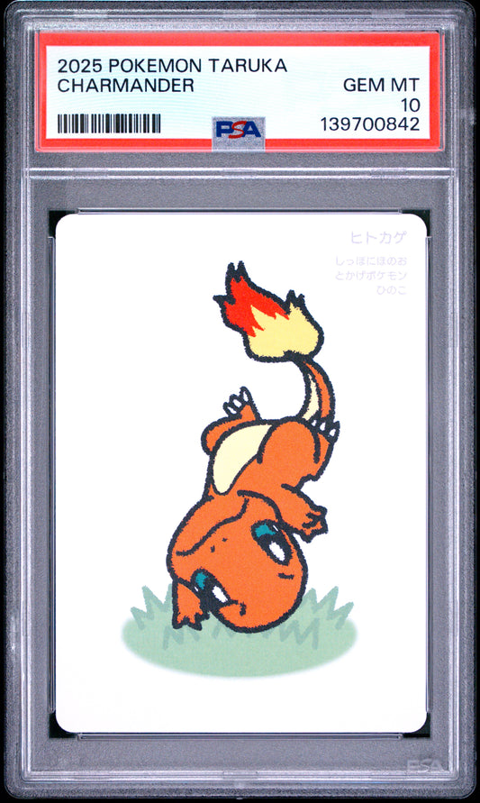 PSA 10 - Charmander 2025 Taruka x842 - Pokemon