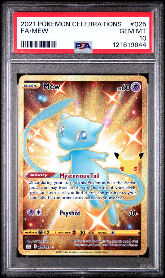 PSA 10 - Mew 025/025 SWSH 25th Celebrations Classic - Pokemon