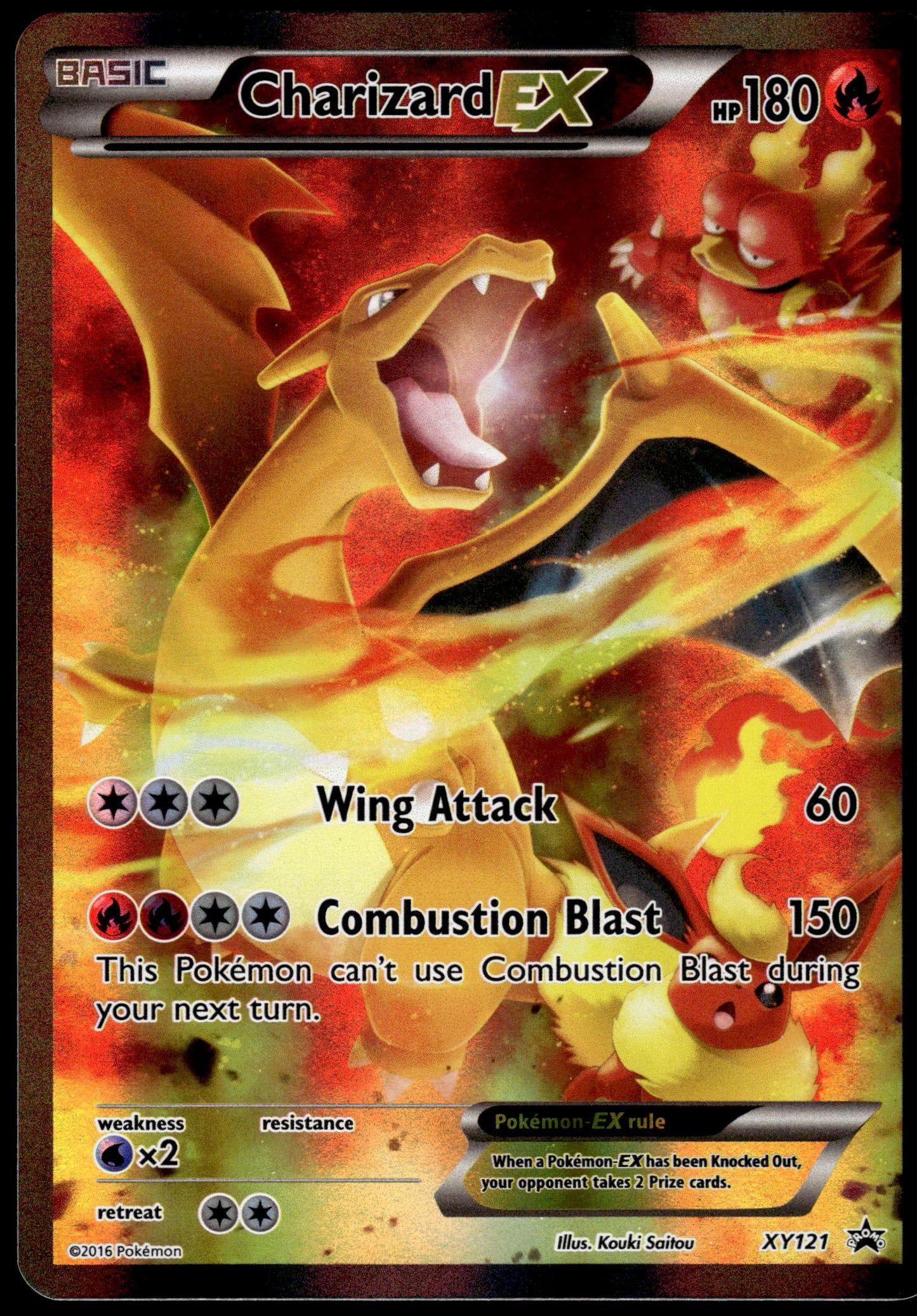 Charizard EX XY121 Red & Blue Collection Black Star Promo [PL] (1)