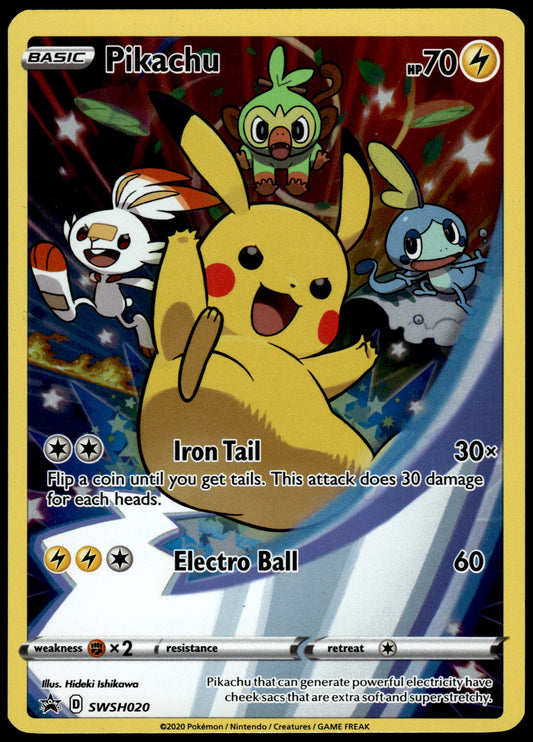 Pikachu SWSH020 Figure Collection Black Star Promo Pokemon [NM] (3)