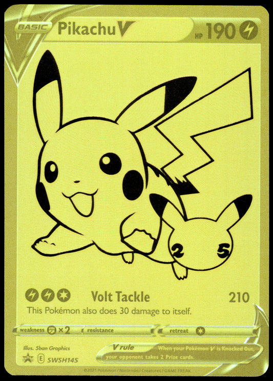 Pikachu V SWSH145 Celebrations Ultra Premium Collection Promo Pokemon [NM] (1)