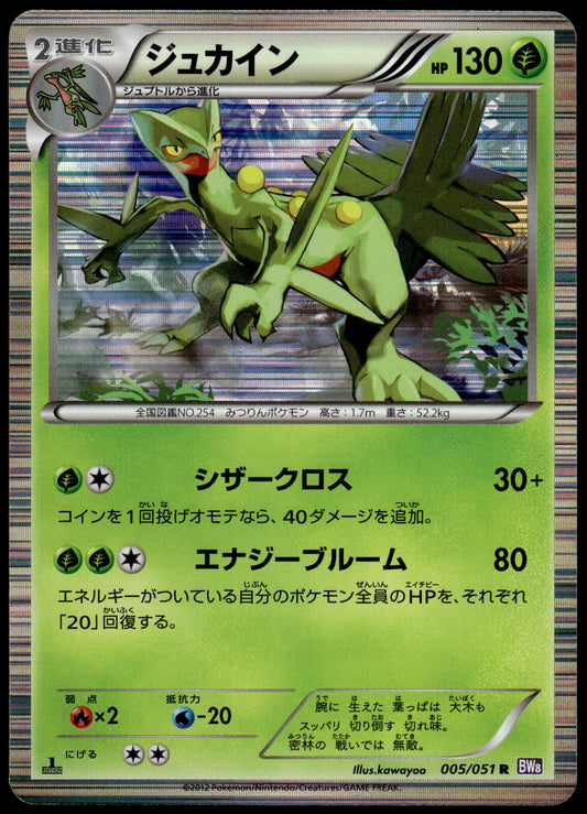 Sceptile Holo 005/051 BW8 Spiral Force 1st Edition Japanese Pokemon [NM] (1)