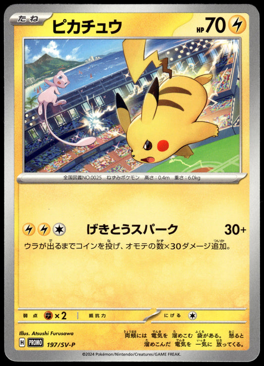 Pikachu 197/SV-P Gym Campaign Event Japanese Promo Pokemon [NM] (5)