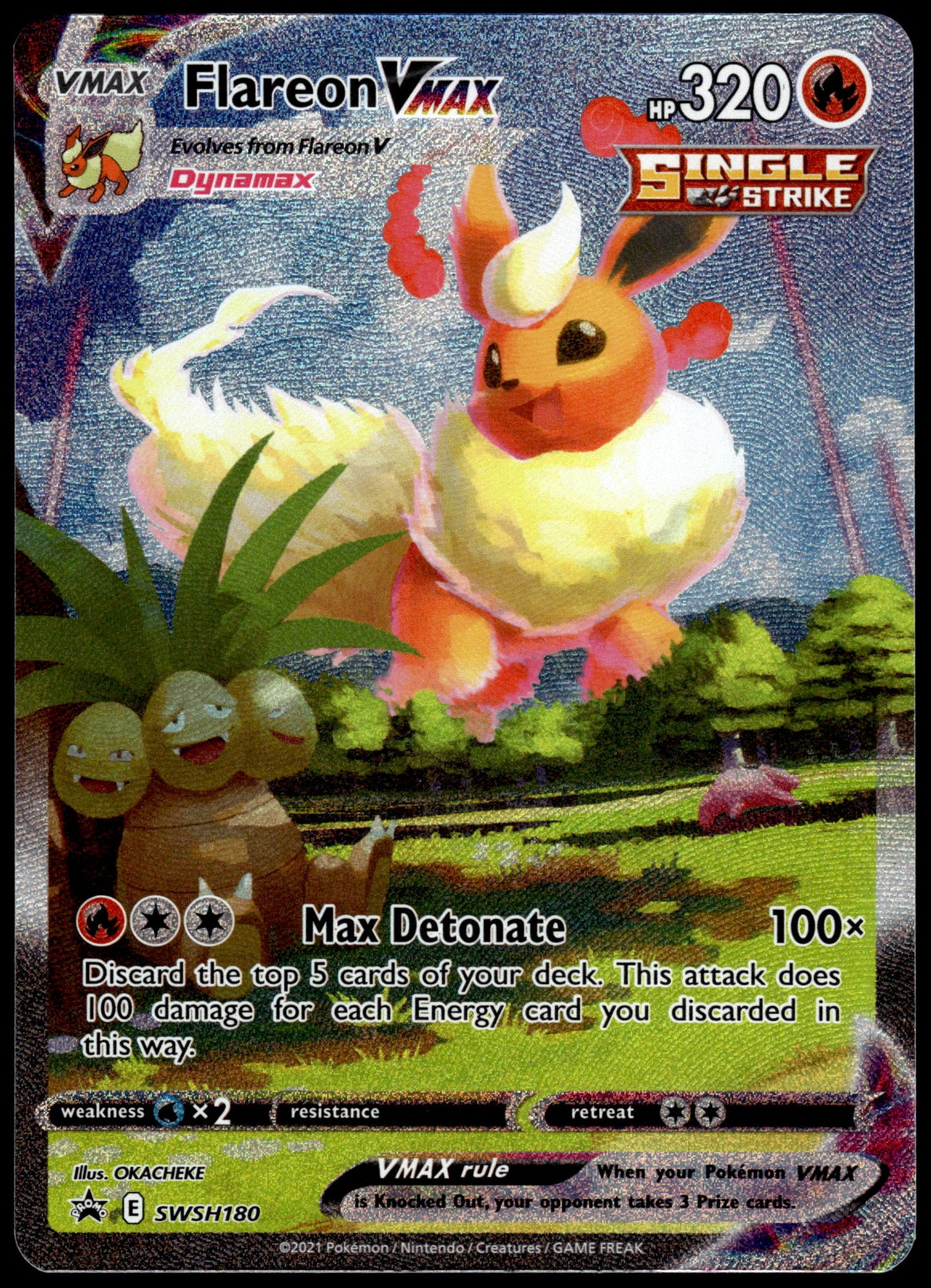 Flareon VMAX SWSH180 Premium Collection Promo Pokemon [NM] (1)
