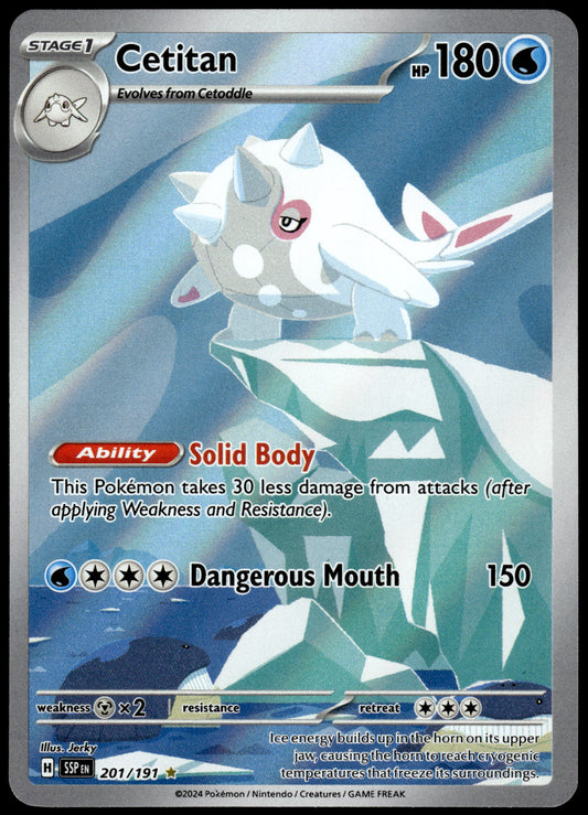 Cetitan 201/191 Illustration Rare SV Surging Sparks Pokemon [NM] (1)