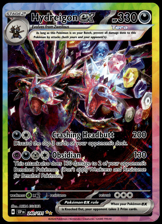 Hydreigon ex 240/191 SIR SV Surging Sparks Pokemon [NM] (1)