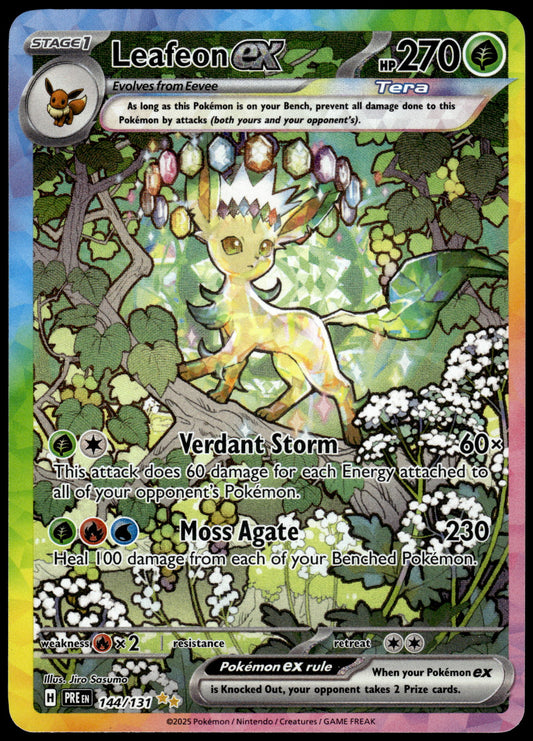 Leafeon ex 144/131 SIR SV Prismatic Evolutions Pokemon [NM] (1)