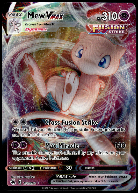 Mew VMAX 114/264 SWSH Fusion Strike Pokemon [NM] (1)