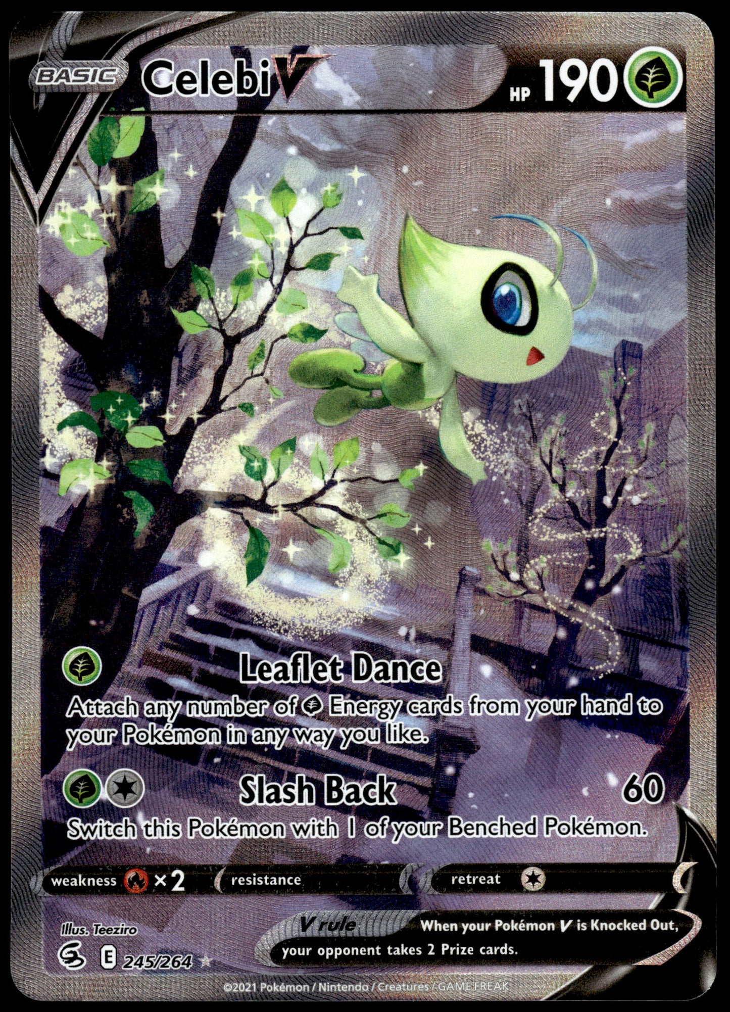 Celebi V 245/264 SWSH Fusion Strike Pokemon [NM] (1)