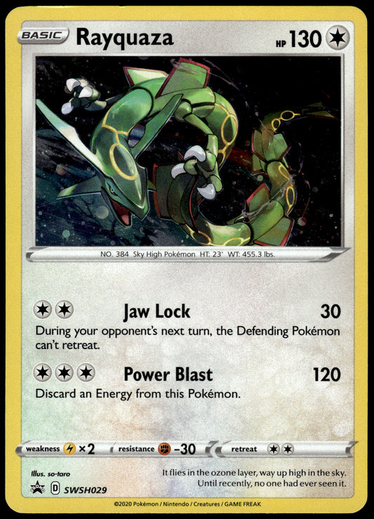 Rayquaza Cosmos Holo SWSH029 Black Star Promo Pokemon [NM] (2)
