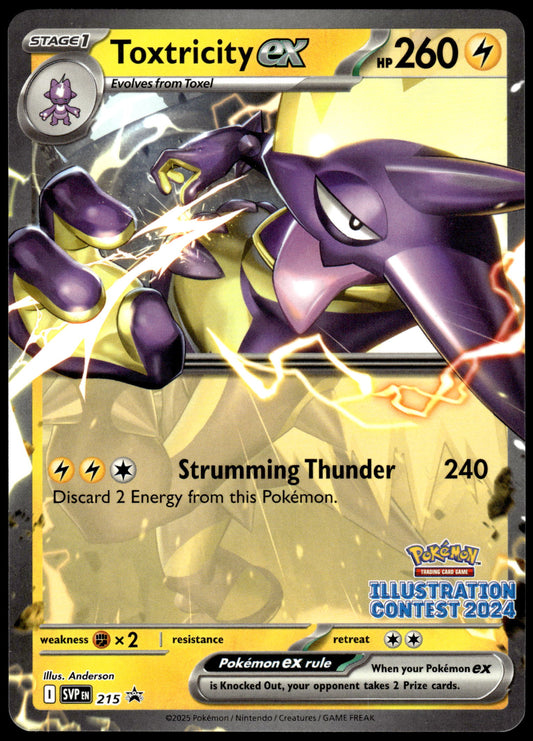 Toxtricity ex SVP215 2024 Illustration Contest Promo Pokemon [NM] (7)