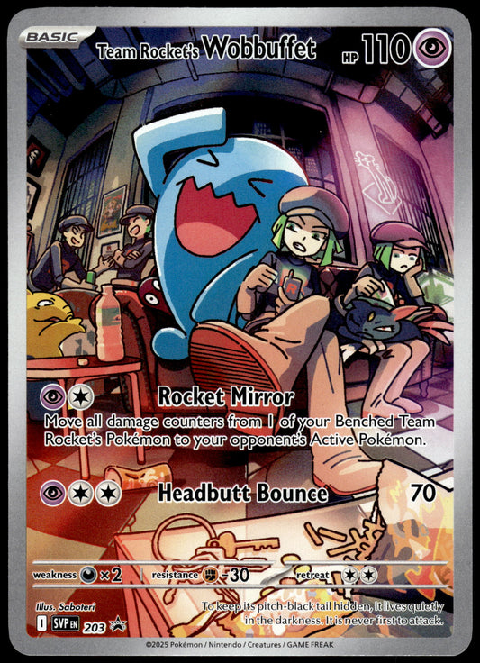 Team Rocket's Wobbuffet SVP203 Destined Rivals ETB Promo Pokemon [PL] (1)