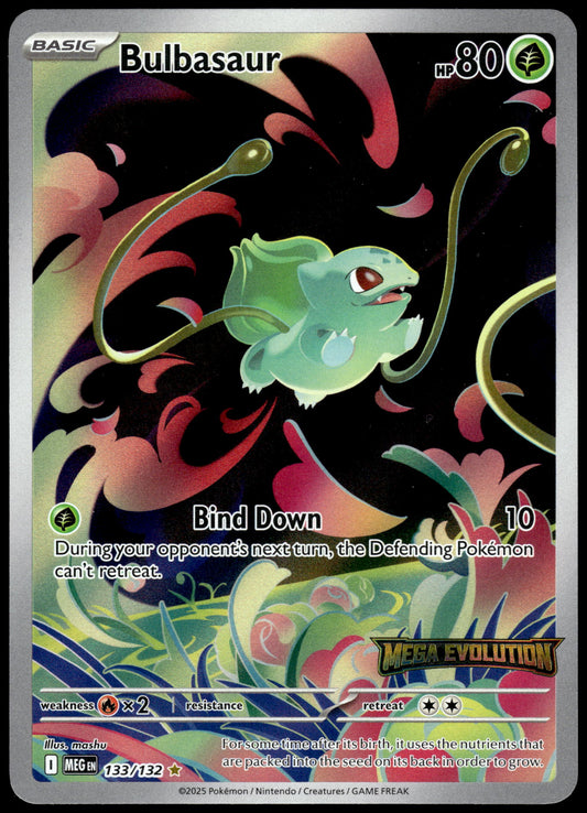 Bulbasaur 133/132 Illustration Rare ENHANCED MEG Mega Evolutions Pokemon [NM] (1)