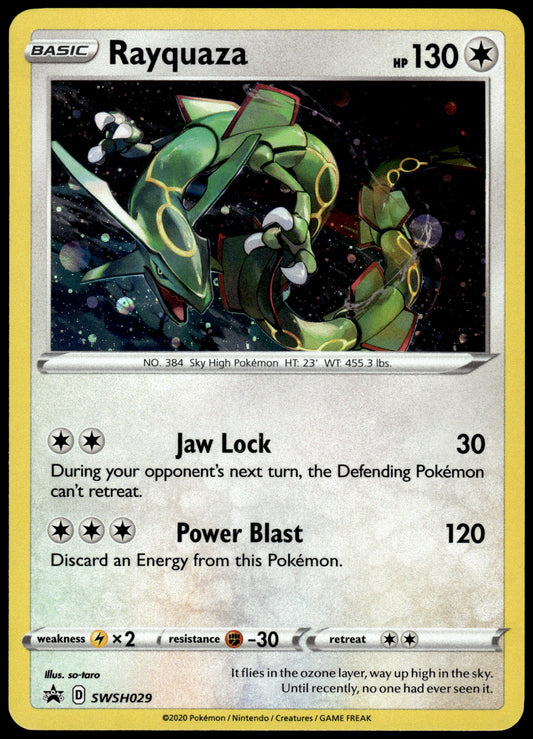 Rayquaza Cosmos Holo SWSH029 Black Star Promo Pokemon [PL] (1)