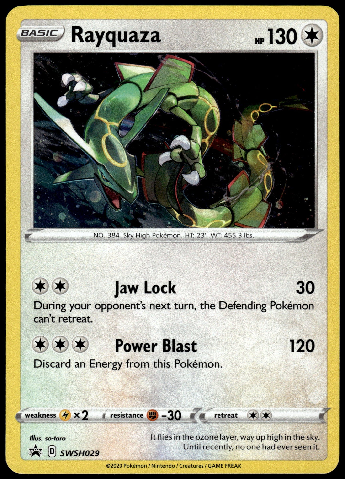 Rayquaza Cosmos Holo SWSH029 Black Star Promo Pokemon [NM] (2)