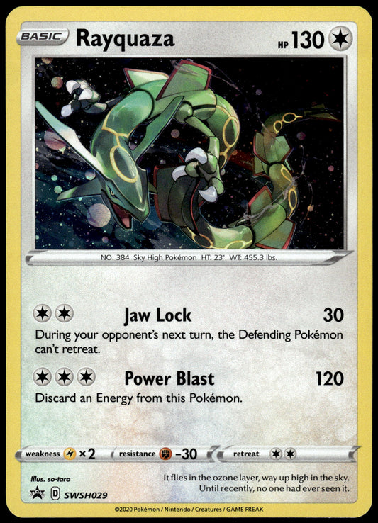 Rayquaza Cosmos Holo SWSH029 Black Star Promo Pokemon [NM] (3)