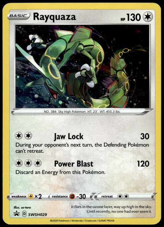 Rayquaza Cosmos Holo SWSH029 Black Star Promo Pokemon [PL] (2)