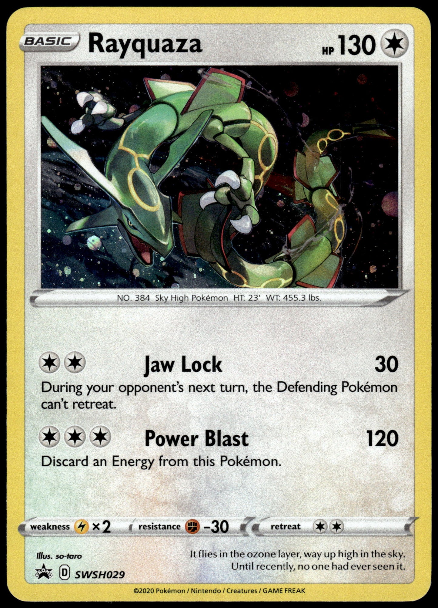 Rayquaza Cosmos Holo SWSH029 Black Star Promo Pokemon [NM] (5)