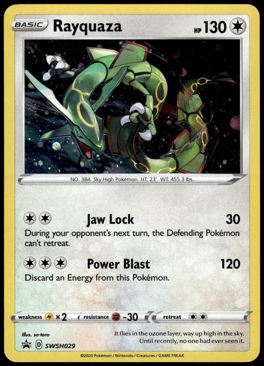 Rayquaza Cosmos Holo SWSH029 Black Star Promo Pokemon [NM] (5)