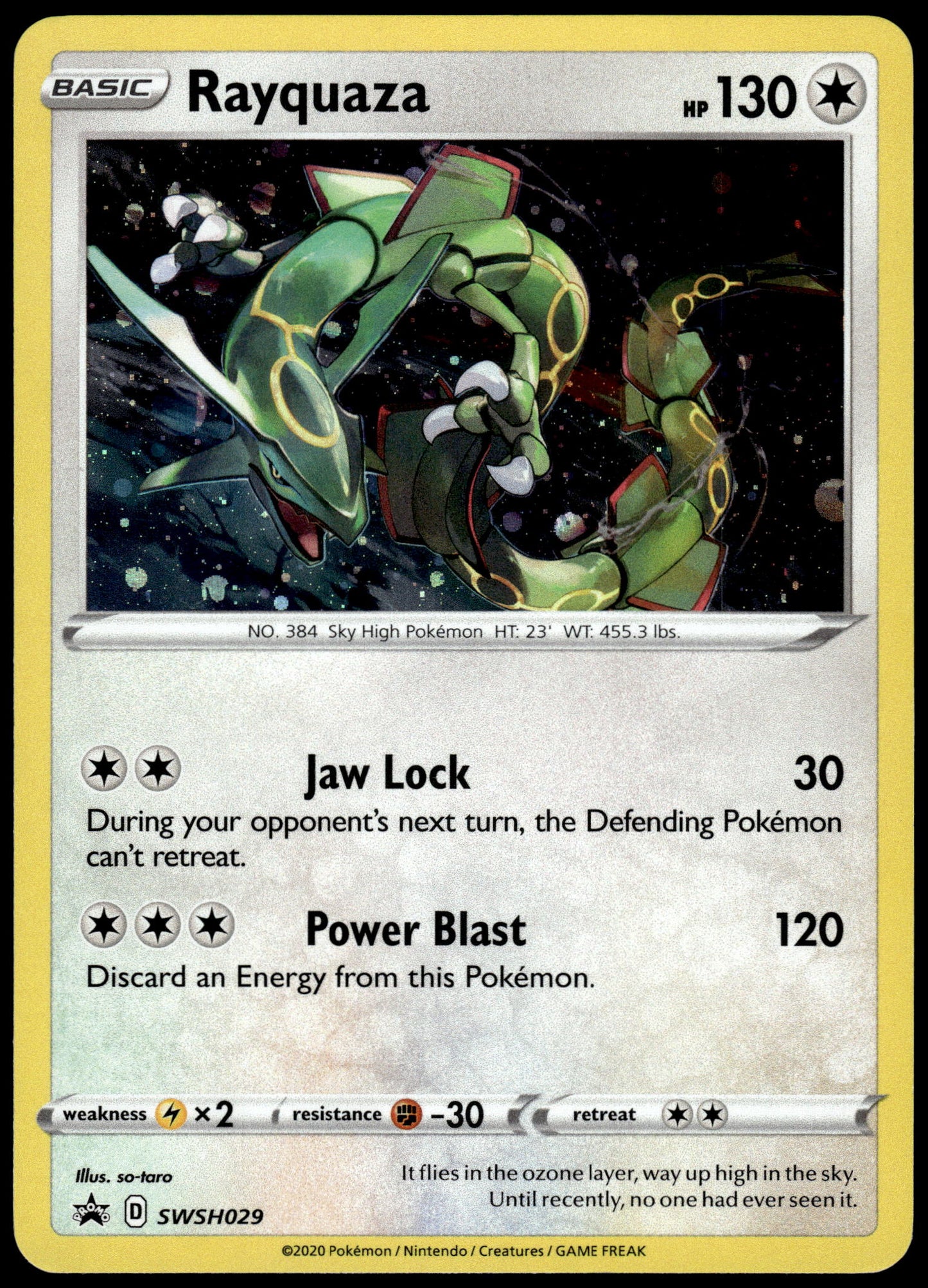 Rayquaza Cosmos Holo SWSH029 Black Star Promo Pokemon [NM] (6)