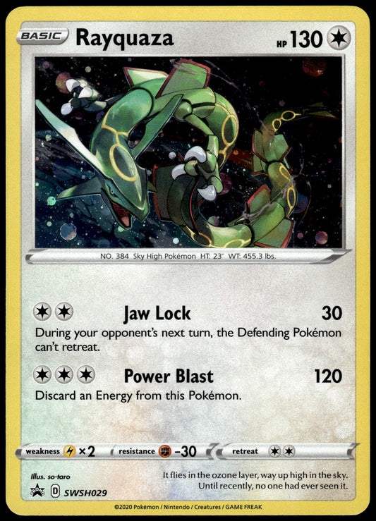 Rayquaza Cosmos Holo SWSH029 Black Star Promo Pokemon [NM] (7)