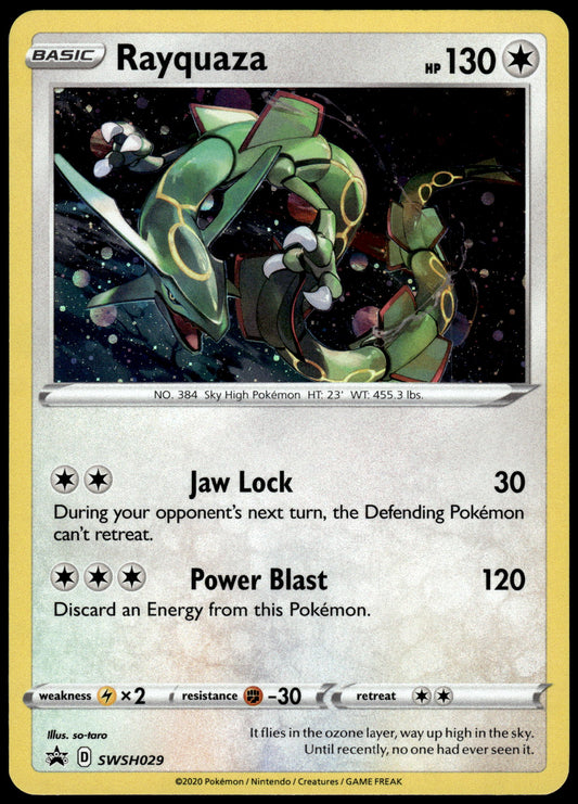 Rayquaza Cosmos Holo SWSH029 Black Star Promo Pokemon [NM] (8)