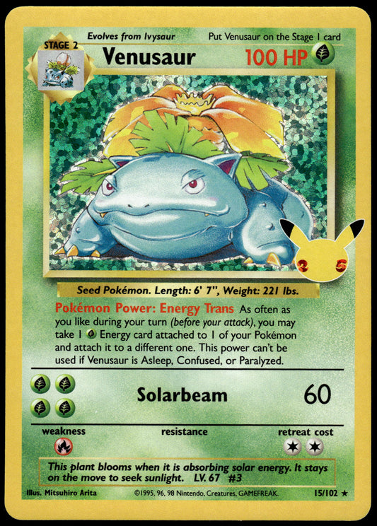 Venusaur Holo 15/102 SWSH Celebrations Classic Collection Pokemon [NM] (1)