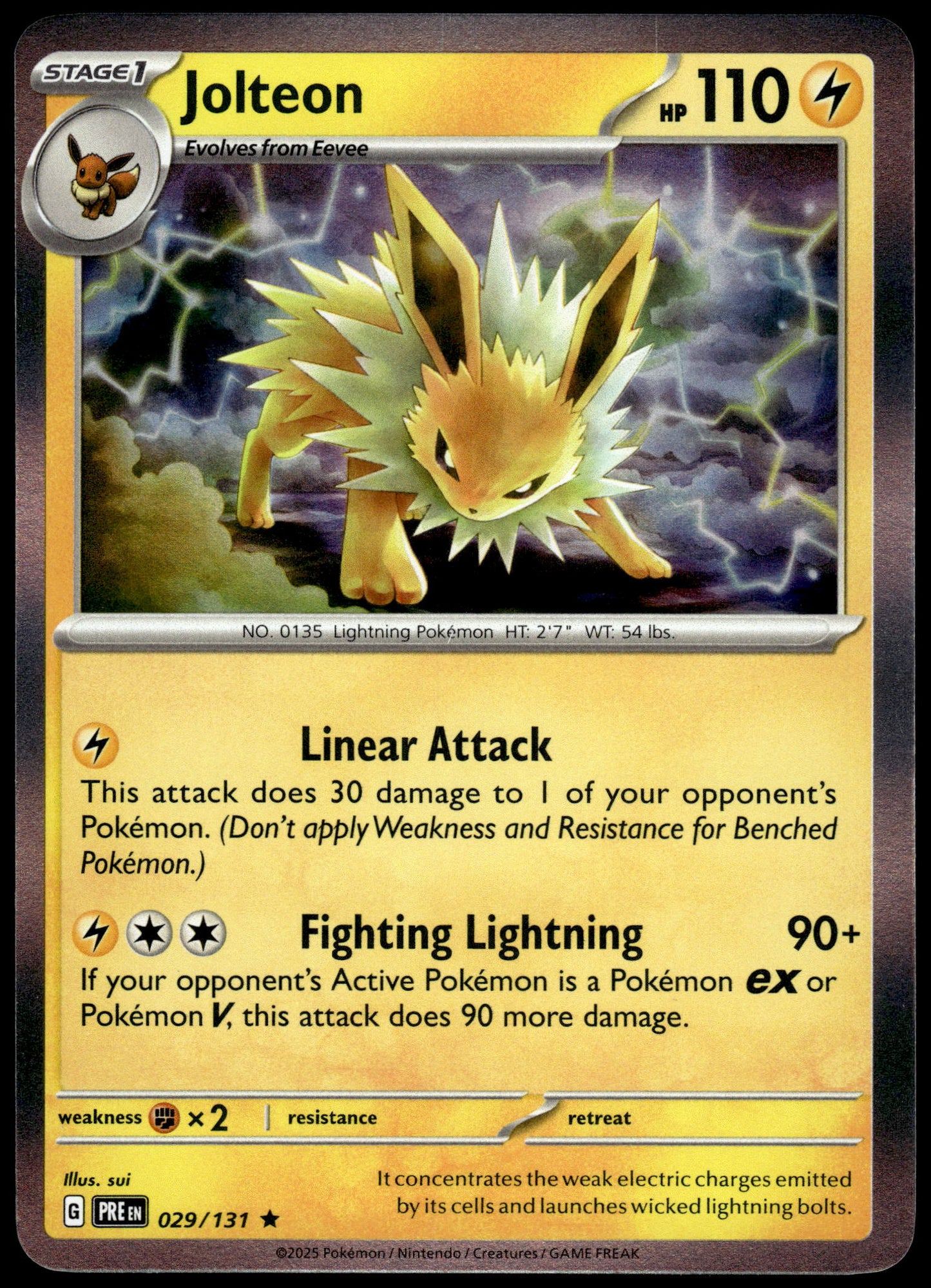 Flareon Vaporeon Jolteon Leafeon Holos /131 SV Prismatic Evolutions Pokemon [NM] (1)