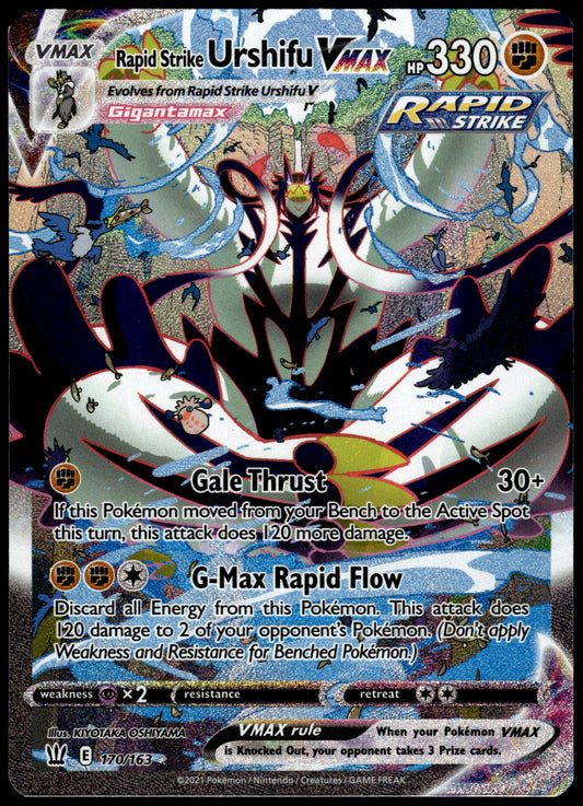 Rapid Strike Urshifu VMAX 170/163 SWSH Battle Styles Pokemon [NM] (2)
