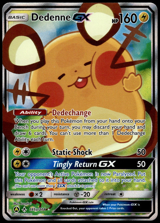 Dedenne GX 195a/214 S&M Alternate Art Trainer Tool Kit Pokemon [NM] (1)