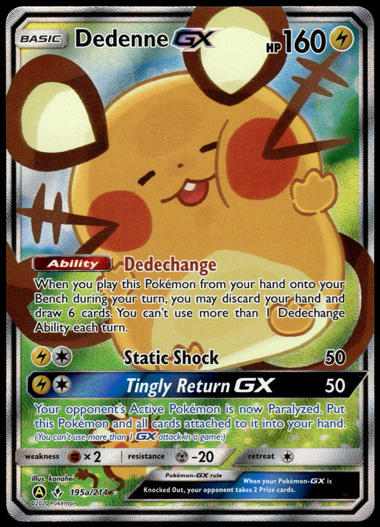 Dedenne GX 195a/214 S&M Alternate Art Trainer Tool Kit Pokemon [NM] (3)