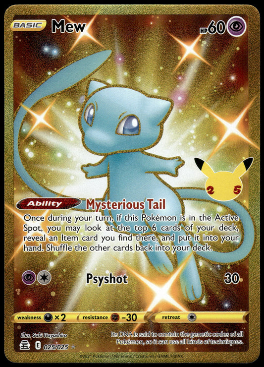 Mew 025/025 SWSH Celebrations Pokemon [NM] (1)