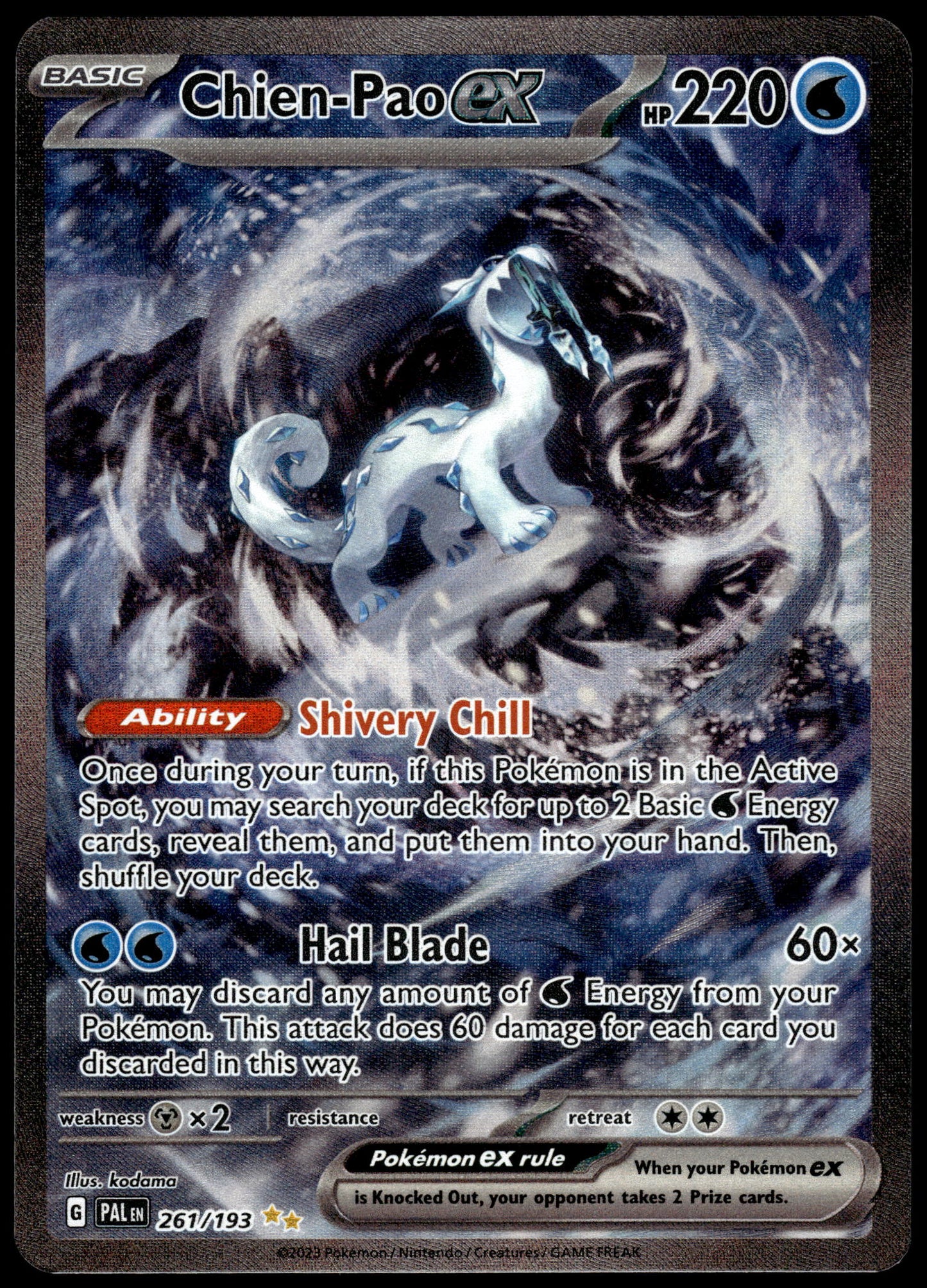 Chien-Pao ex 261/193 SIR SV Paldea Evolved Pokemon [NM] (1)