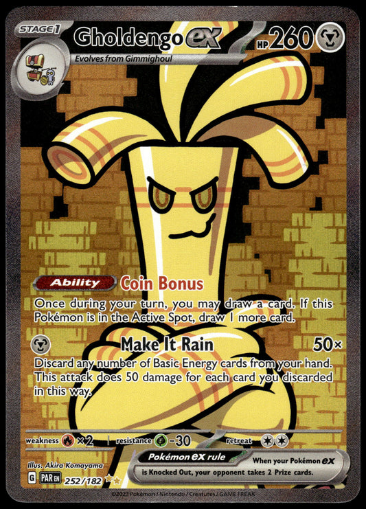 Gholdengo ex 252/182 SIR SV Paradox Rift Pokemon [NM] (1)