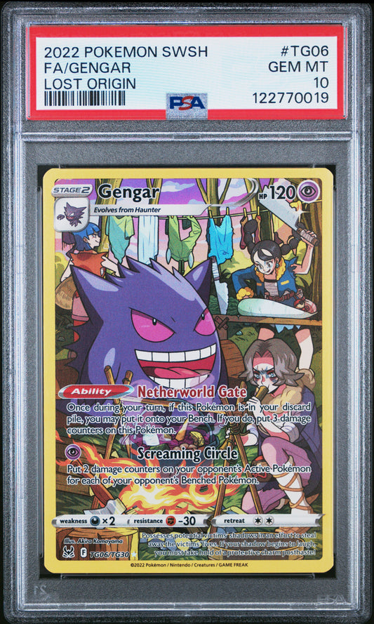 PSA 10 - Gengar TG06/TG30 SWSH Lost Origins - Pokemon