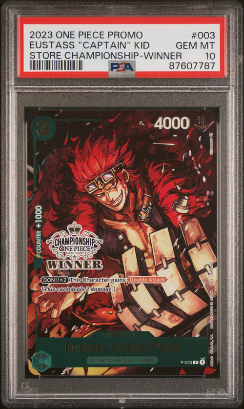 PSA 10 - Eustass "Captain" Kid P-003 Store Championship Winner [JEC] - One Piece