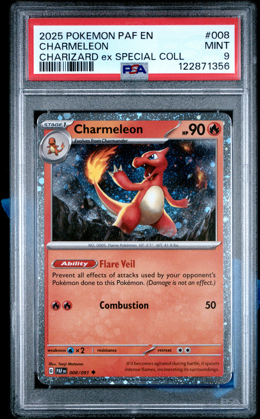 PSA 9 - Charmeleon Holo 008/091 SV Charizard ex Special Collection Box - Pokemon
